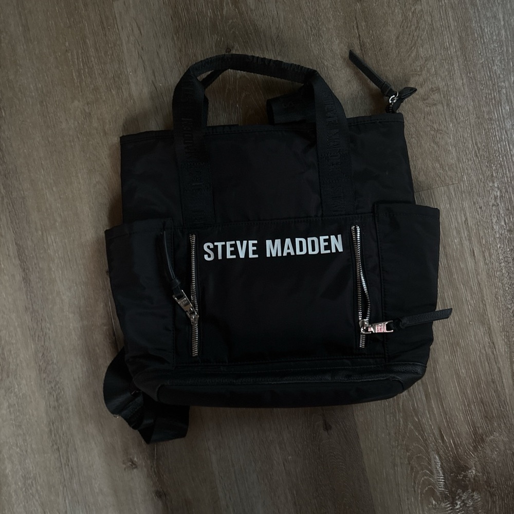 Steve Madden Black Messenger Bag